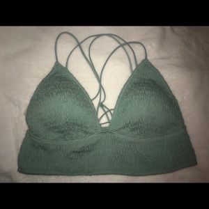 PINK VS Smocked Triangle Bralette XL